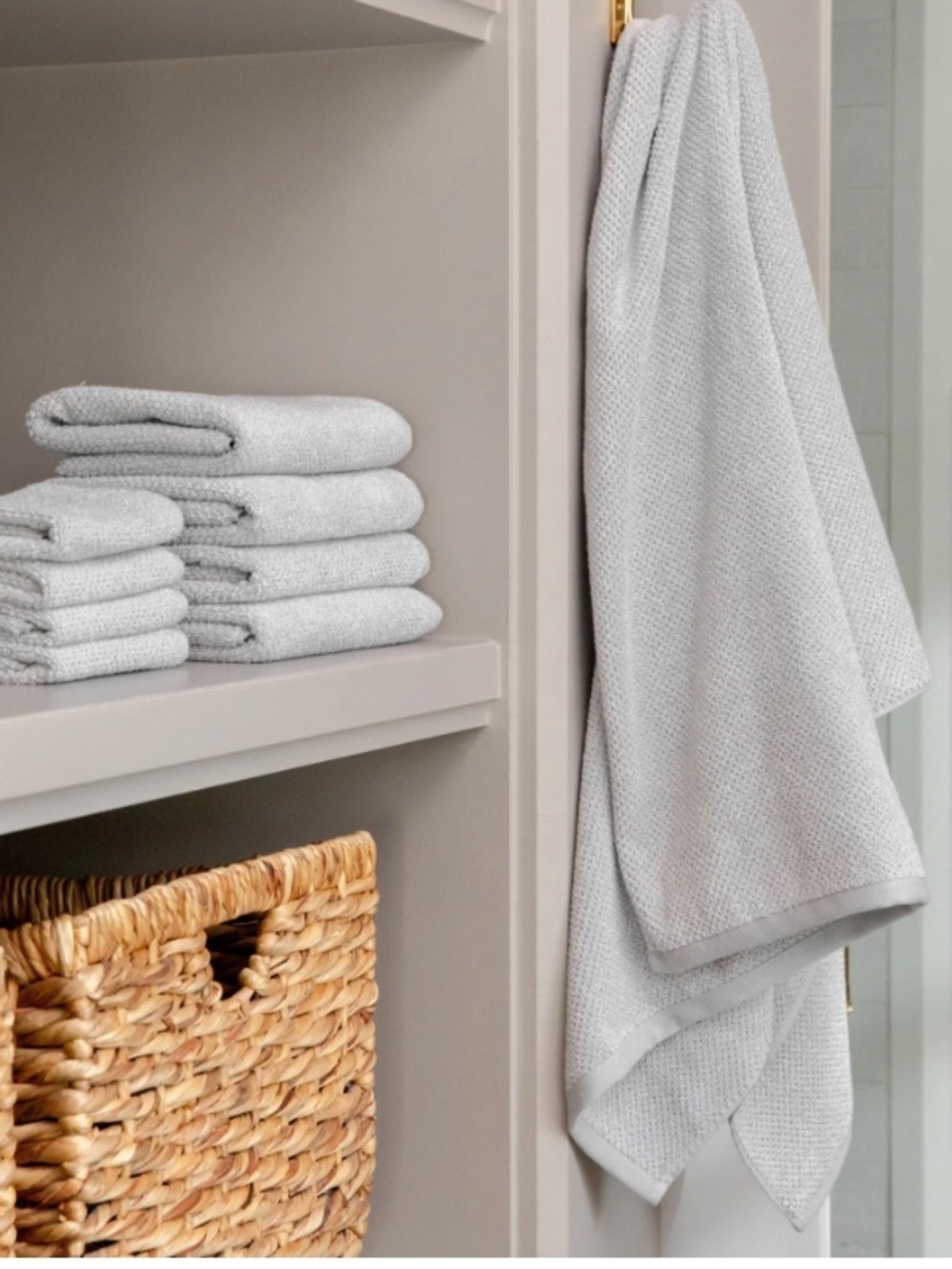Cozy earth bath sheet and hand towel - Picture 2 of 3
